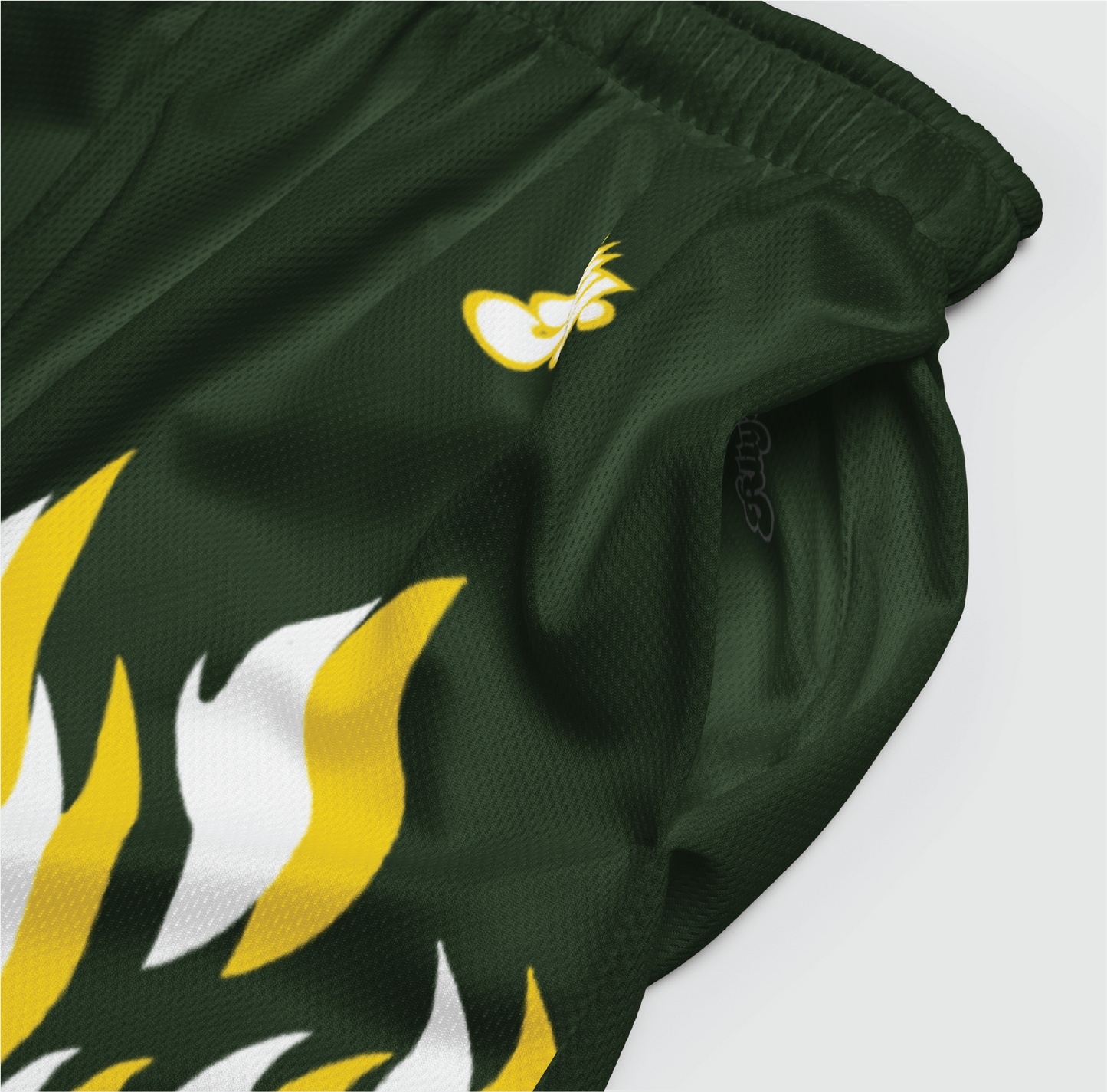 Green Flames Shorts