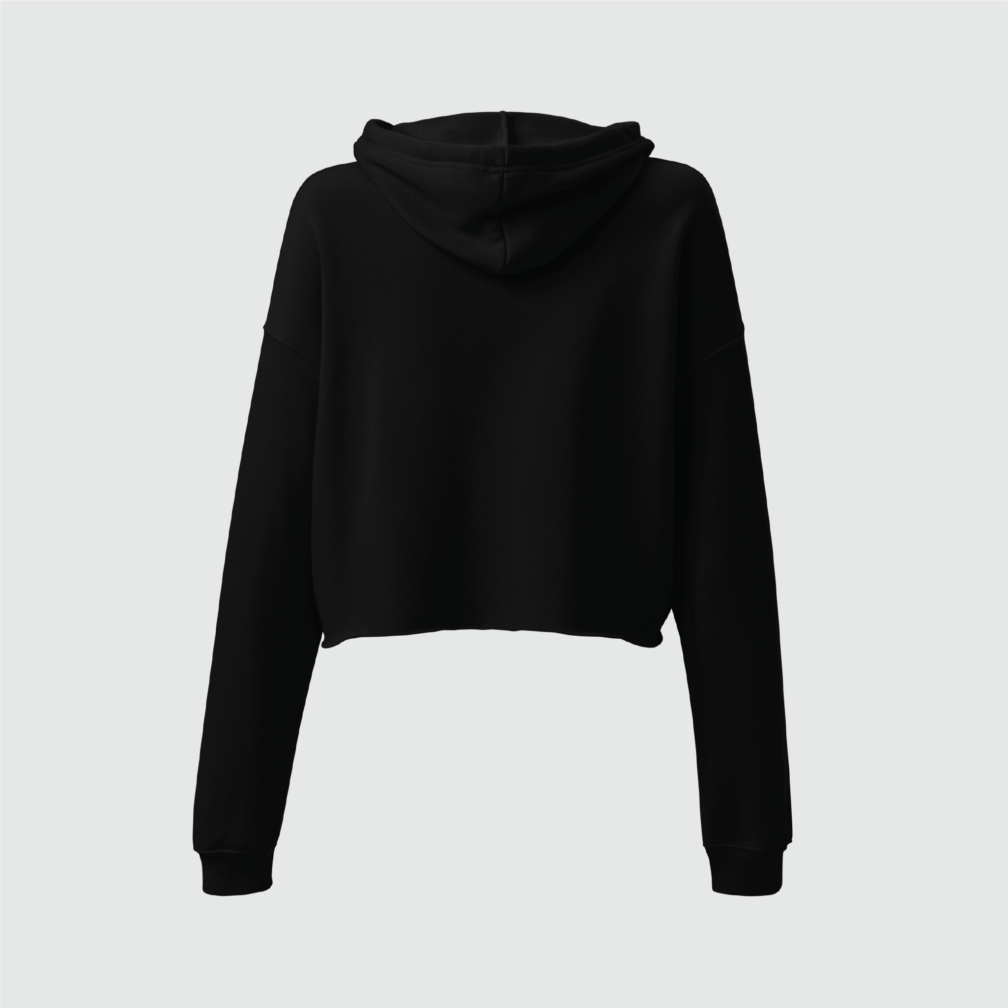 Script Crop Hoodie