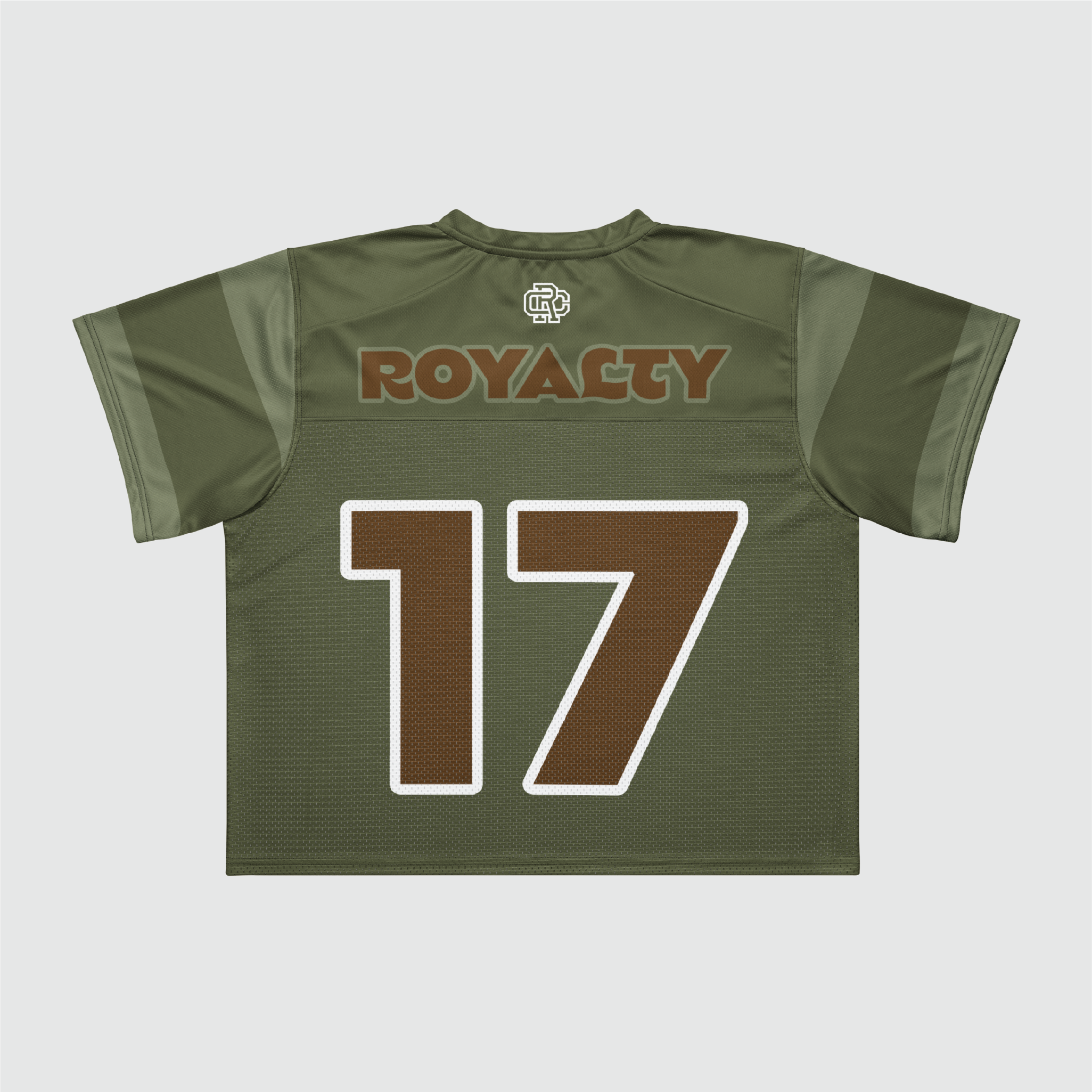 Olive Boxy Football Jersey