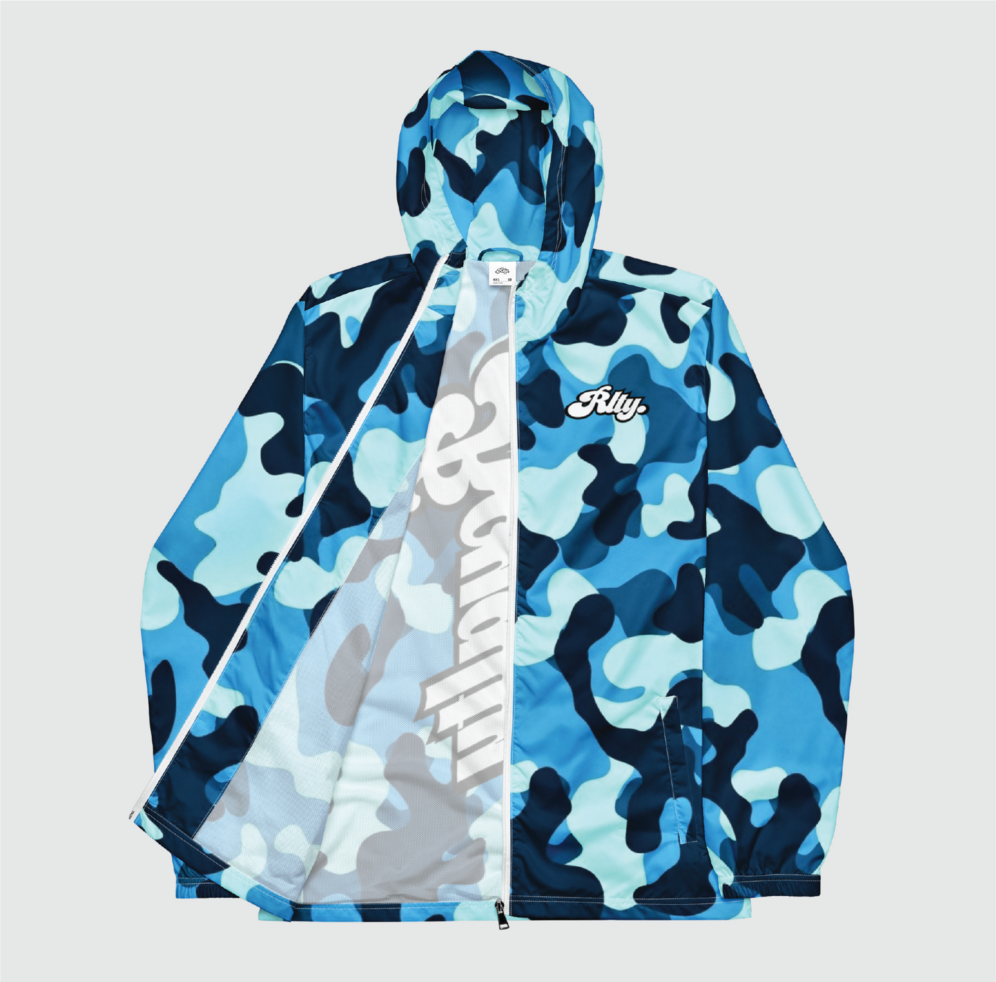 Blue Camo Windbreaker