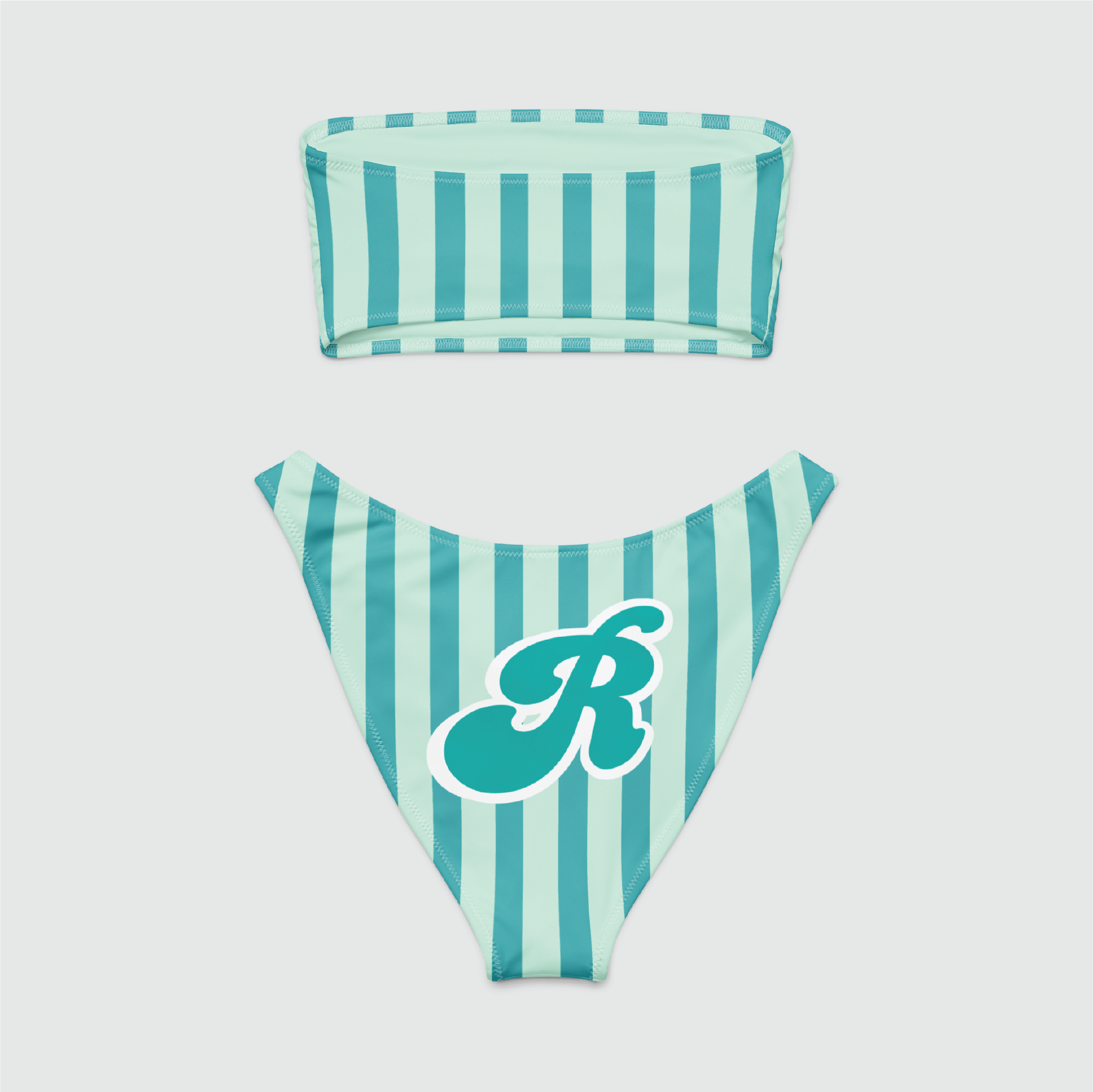 Stripes Bandeau Bikini