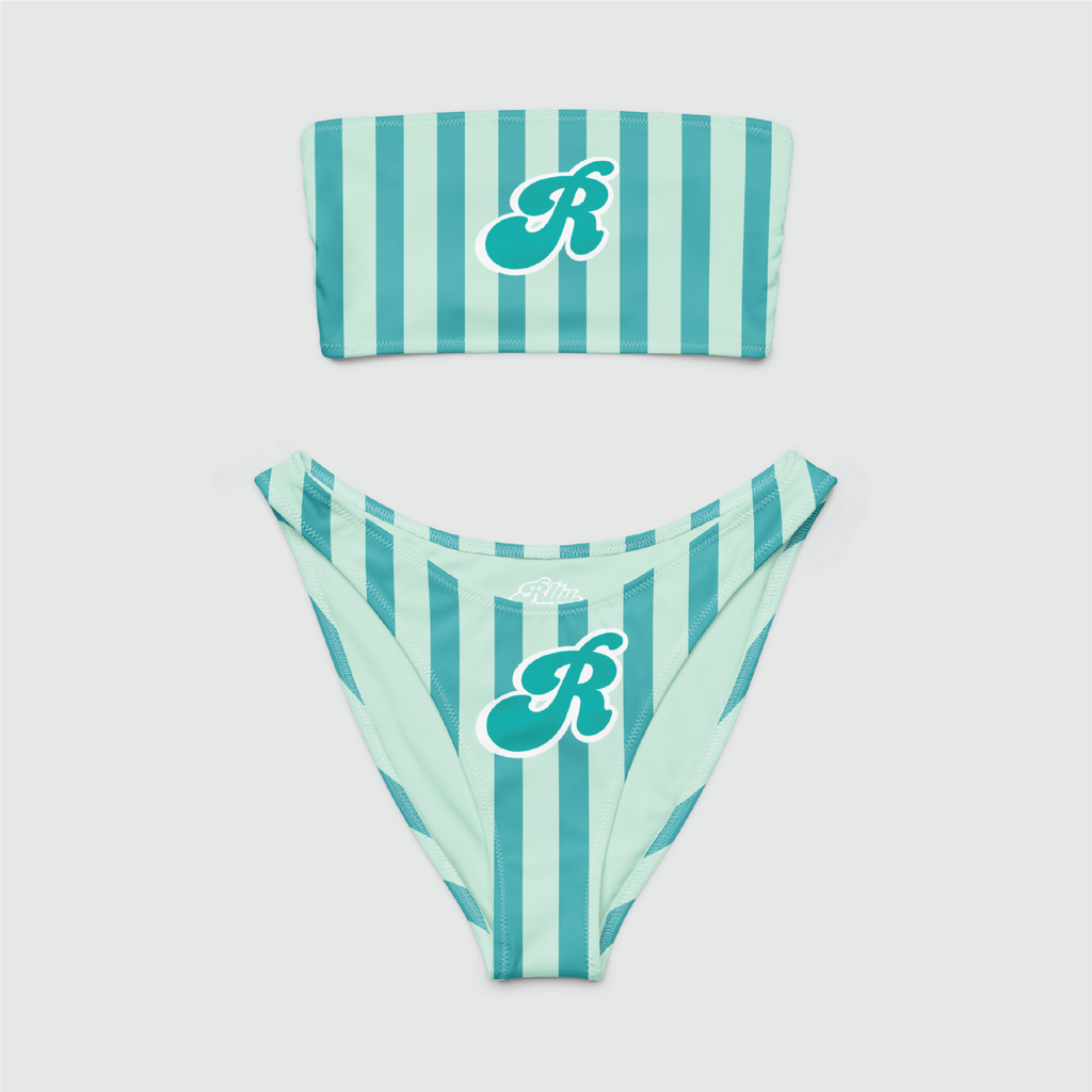 Stripes Bandeau Bikini