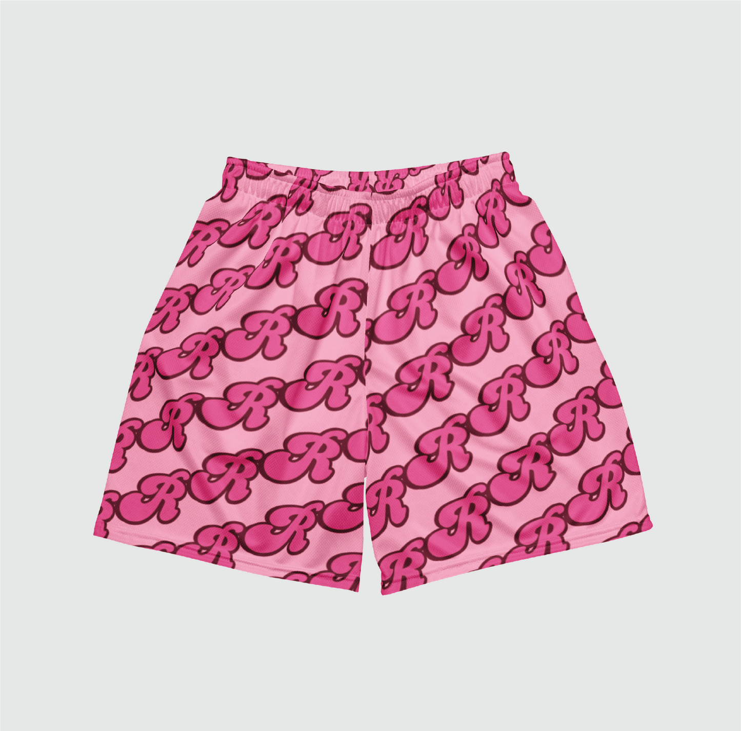 Bubble Letter Mesh Shorts