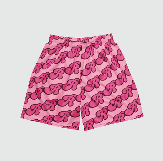 Bubble Letter Mesh Shorts