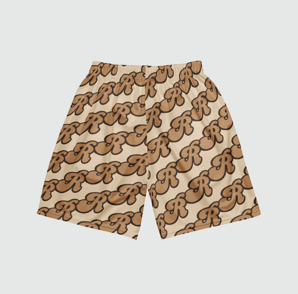 Bubble Letter Mesh Shorts