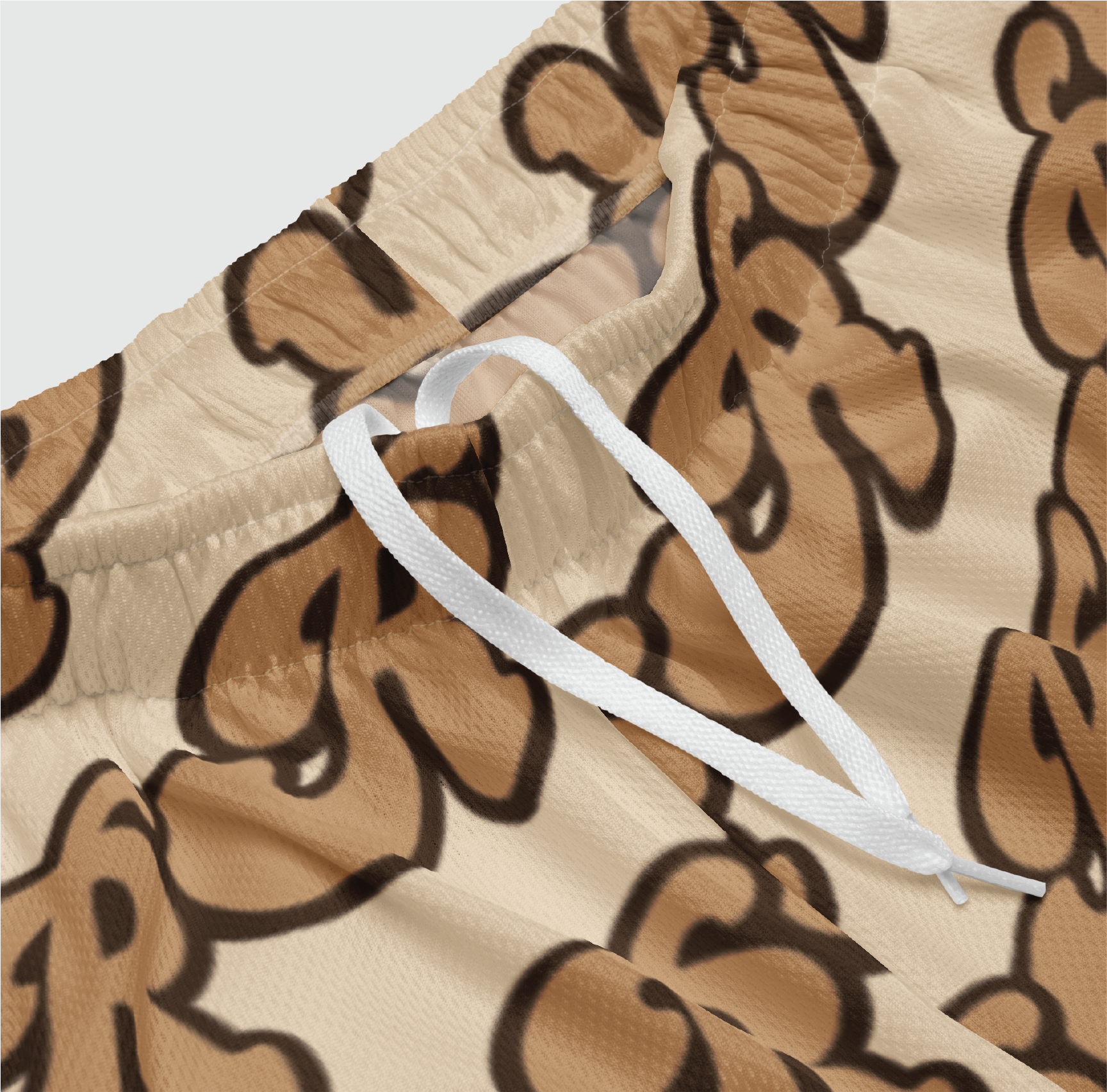 Bubble Letter Mesh Shorts