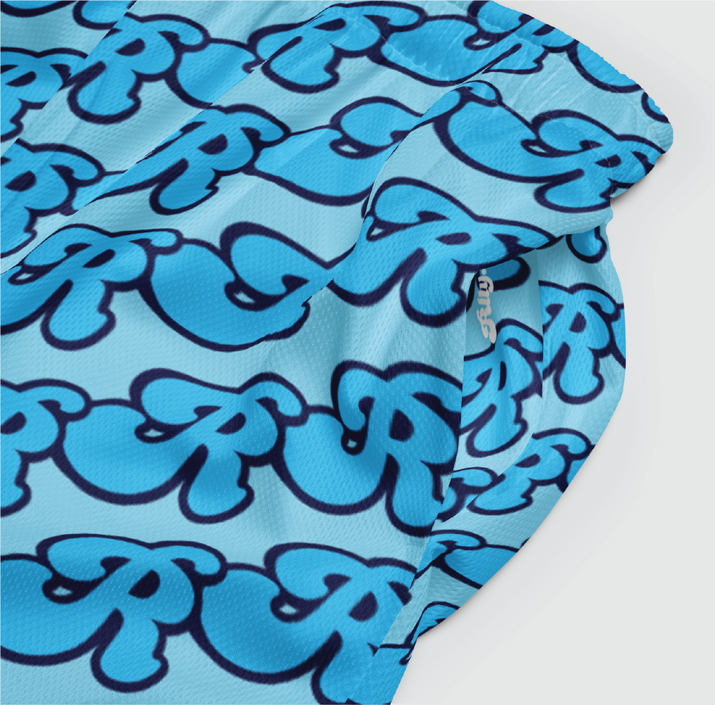 Bubble Letter Mesh Shorts