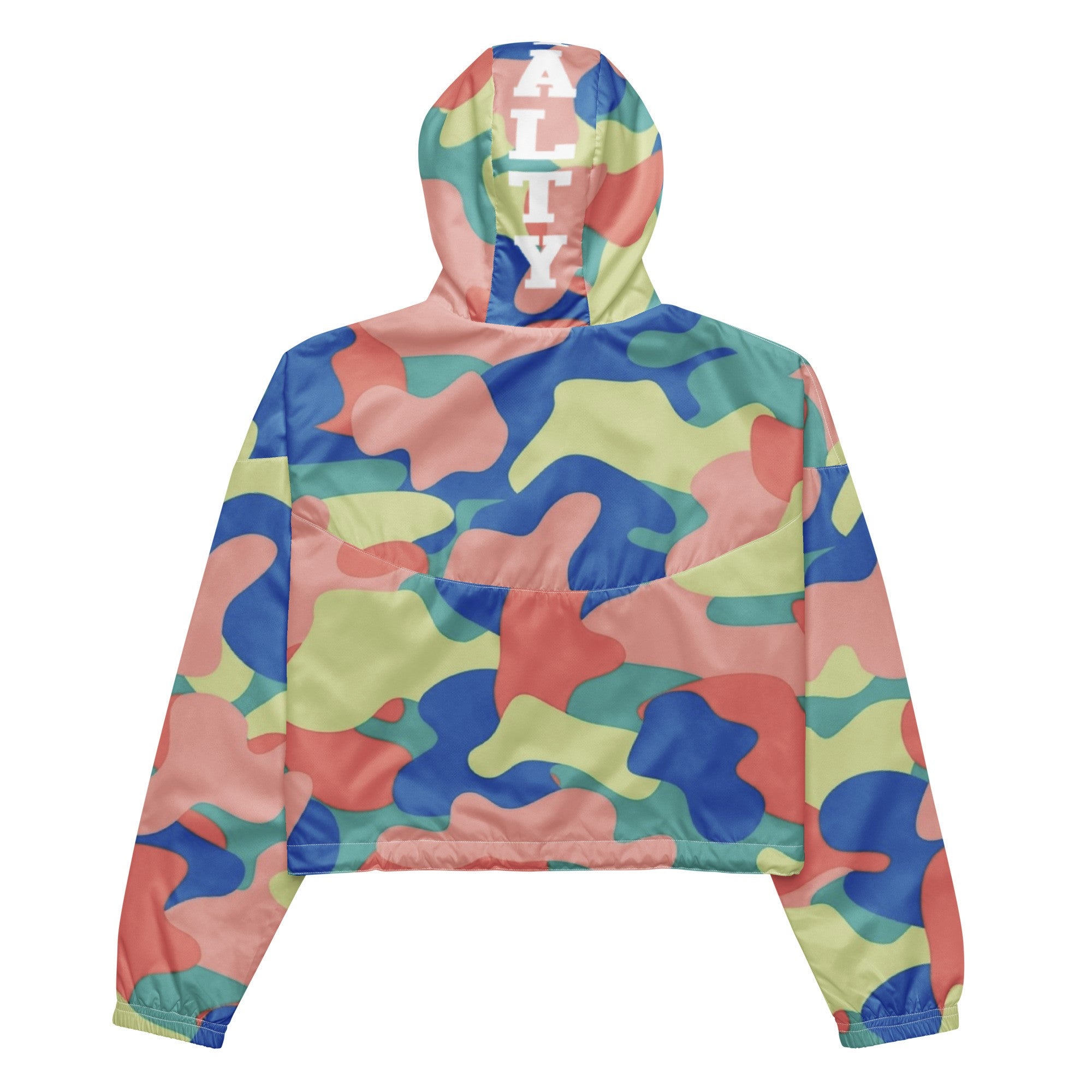 Cropped on sale camo windbreaker