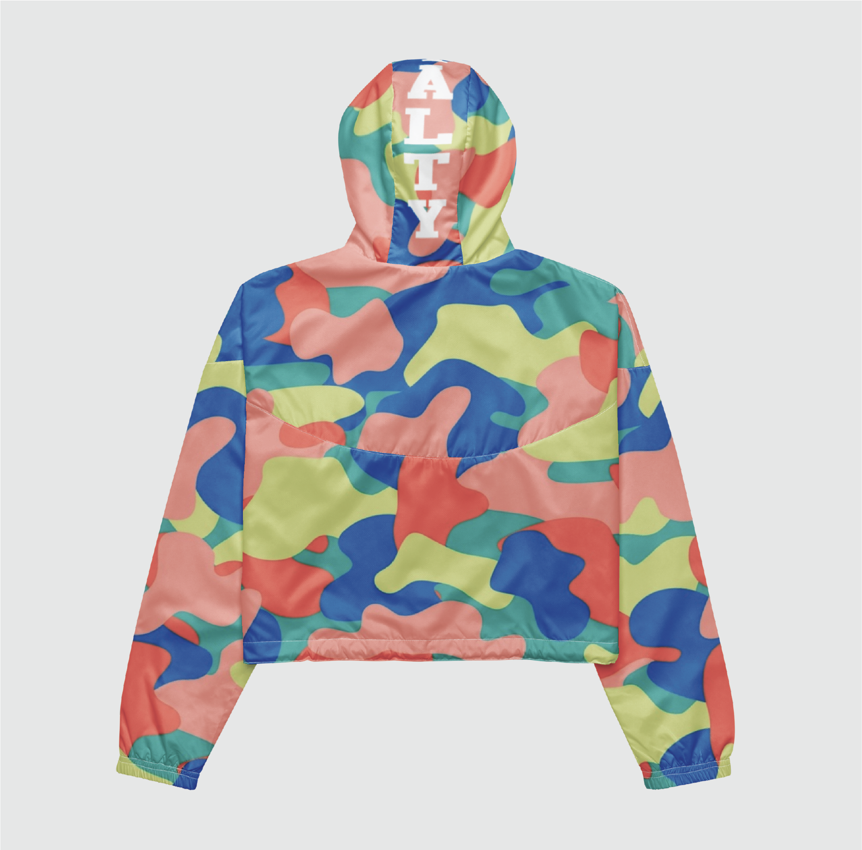 Camo Cropped Windbreaker