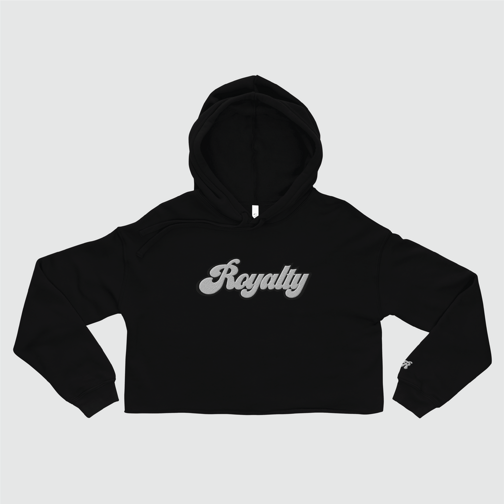 Script Crop Hoodie