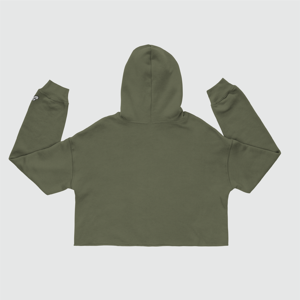 Script Crop Hoodie