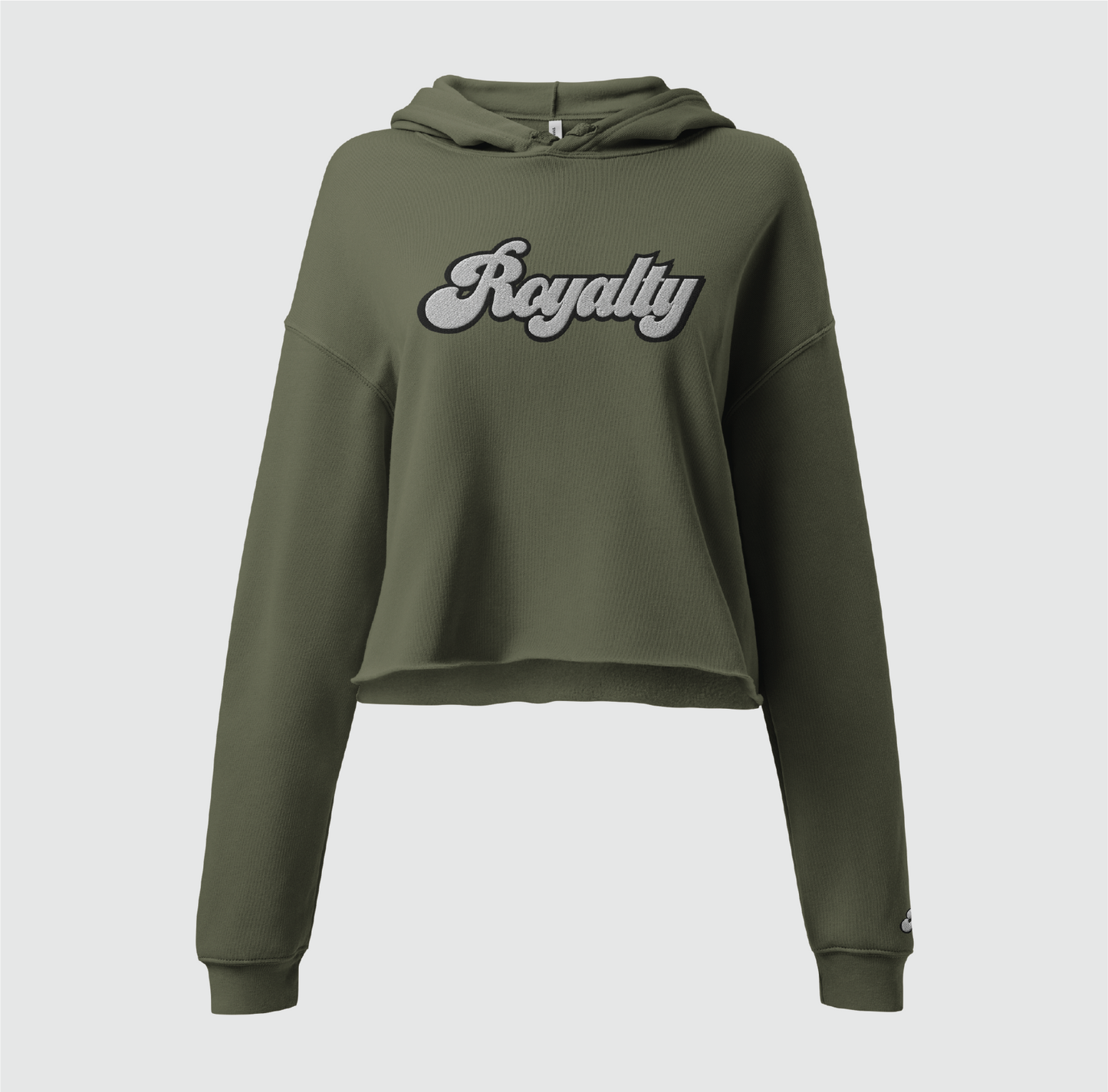 Script Crop Hoodie