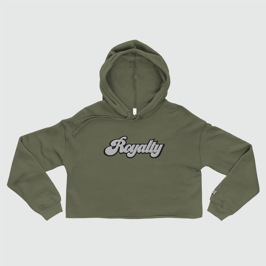 Script Crop Hoodie